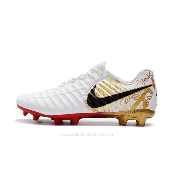 Nike Tiempo Legend VII FG Blanco Oro Rojo